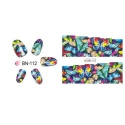 Butterfly Stickers Al Agua - Decoración Uñas