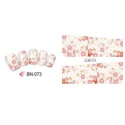 Pegatinas al Agua FLOWERS 073 para Uñas