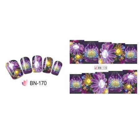 Pegatinas de Agua para Uñas FLOWERS 170