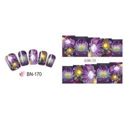 Pegatinas de Agua para Uñas FLOWERS 170