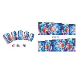 Pegatinas de Flores al Agua para Uñas - Modelo 175