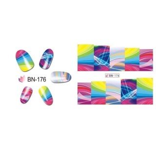 Adhesivos Water Transfer Nº 176 para uñas