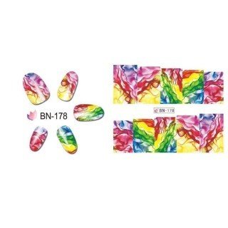 Adhesivos Water Transfer Nº 178 para uñas