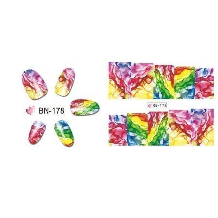 Adhesivos Water Transfer Nº 178 para uñas