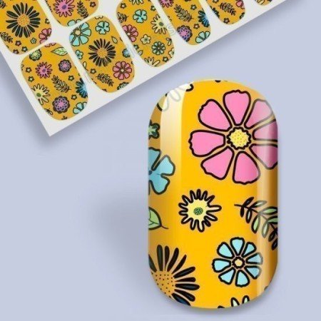 Pegatinas al Agua Elegantes para Uñas - 249