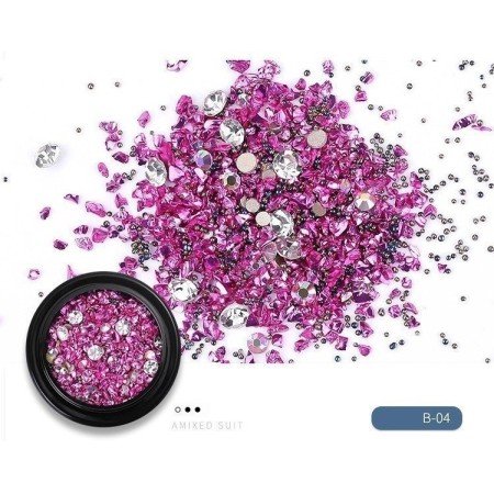 Tarro Surtido B04 con 12 Colores de Shell en Polvo