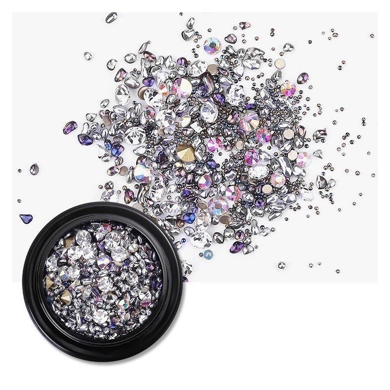 Tarro surtido de colores para uñas elegantes