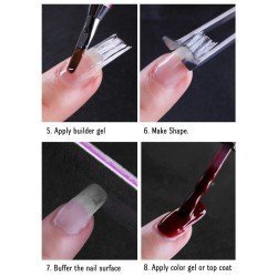 Paquete de 10 fibras de vidrio para una extensión de uñas perfecta Paquete de 10 fibras de vidrio para una extensión de uñas perfecta