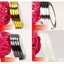 Cintillas Adhesivas Uñas 2mm para Diseños Creativos