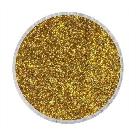 Purpurina Holographic Gold LB200 para uñas brillantes