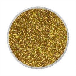 Purpurina Holographic Gold LB200 para uñas brillantes
