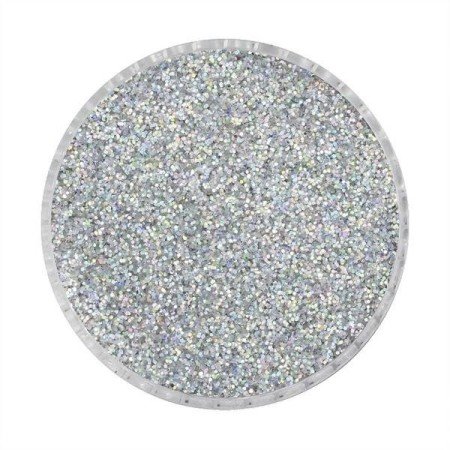Purpurina Silver LB100, brillo para decoración de uñas