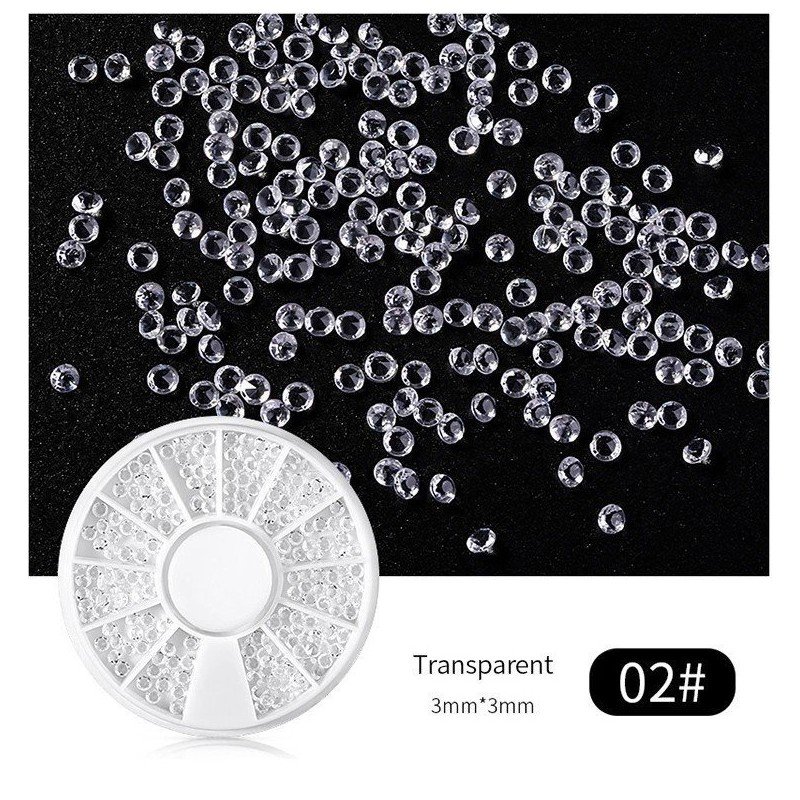 Rueda con mini diamantes en tono transparente Rueda con mini diamantes en tono transparente