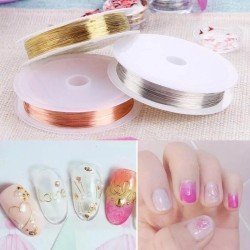 Hilos Metálicos Nail Art para Decoración de Uñas