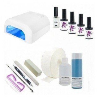 Kit de Esmalte Permanente con Lámpara UV 36W