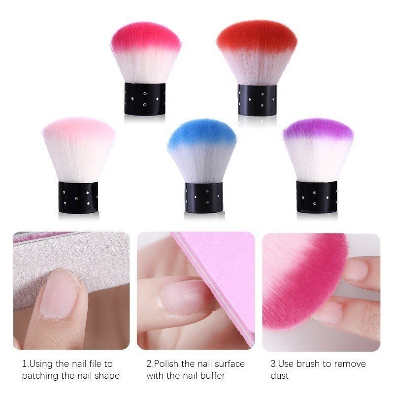 BROCHA UÑAS para limpieza en diseño de uñas