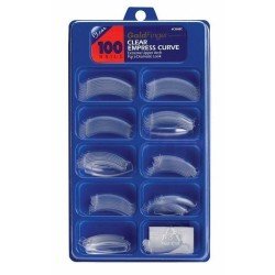 Caja de 100 TIPS CURVE CLEAR de alta calidad