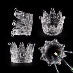 Soporte de Pinceles Corona Cristal elegante