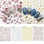 Pegatinas Navidad para la decoración de uñas