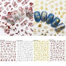 Pegatinas Navidad para la decoración de uñas