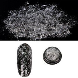 Tarro Foil de Plata para uñas creativas