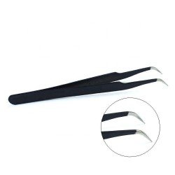 Pinza Curva Negra Profesional de Alta Calidad