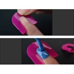 Set de 26 Uñas Plásticas para Acabado Natural