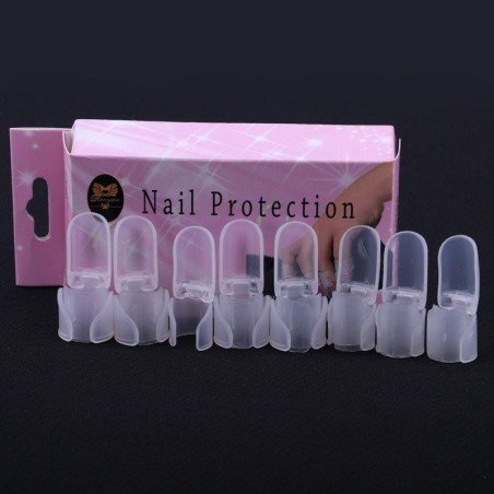10 pcs / set  Clip Protector de uñas transparente
