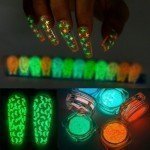 Conjunto de 6 tarros de decoración fluorescentes