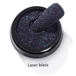 Purpurina Laser Black 5g para Uñas
