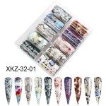 Set de Nail Foil con 10 piezas, modelo 32-01 Set de Nail Foil con 10 piezas, modelo 32-01