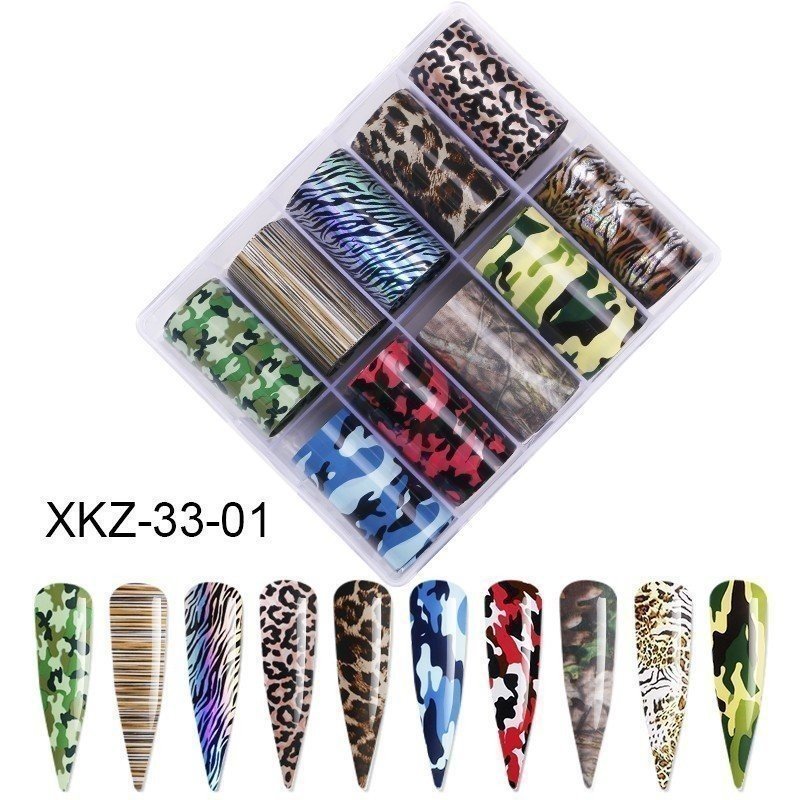 Set de 10 Foils para Uñas - 33-01 Set de 10 Foils para Uñas - 33-01