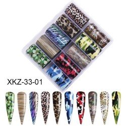 Set de 10 Foils para Uñas - 33-01