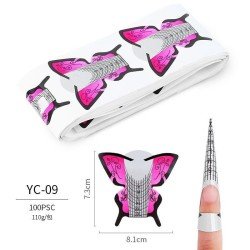 Moldes para uñas Mariposas Pink