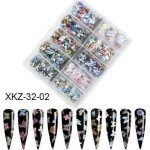 Set de 10 Uñas Foil 32-02 para Decoración Set de 10 Uñas Foil 32-02 para Decoración