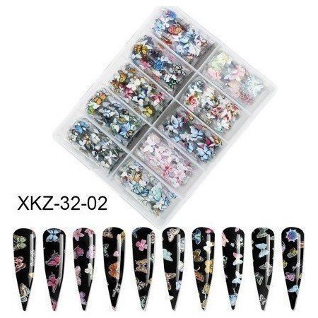 Set de 10 Uñas Foil 32-02 para Decoración