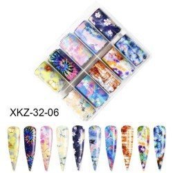 Set de Foil para Uñas con 10 Piezas