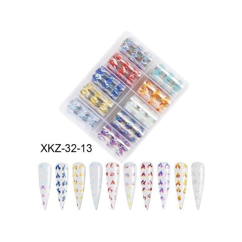 NAIL FOIL SET 10pcs - Decoración de Uñas NAIL FOIL SET 10pcs - Decoración de Uñas