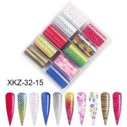 Set Nail Foil 10pcs - Decoración de uñas