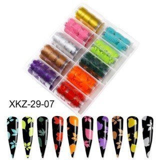 Set de 10 Foils para Decoración de Uñas 29-07