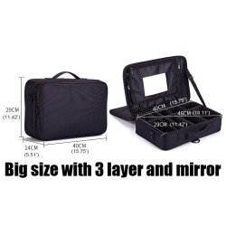 Maletín para Cosméticos con Espejo Maletín para Cosméticos con Espejo
