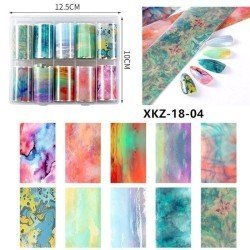Set de Nail Foil 10 piezas para decoración de uñas