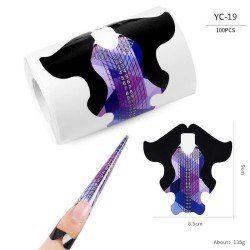Moldes YC19 para extensión de uñas sin tips