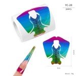 Moldes YC20 de 500 piezas para uñas más largas