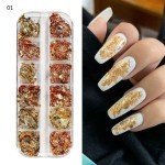 Foil Nail Art en Oro y Cobre para uñas Foil Nail Art en Oro y Cobre para uñas