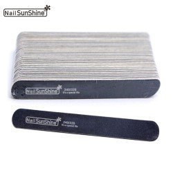 Lima de uñas fina Recta Negra 240/320