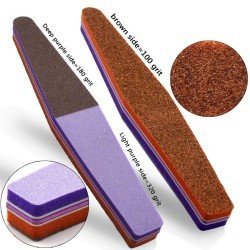 Lima Esponja 3 COLORES para uñas brillantes