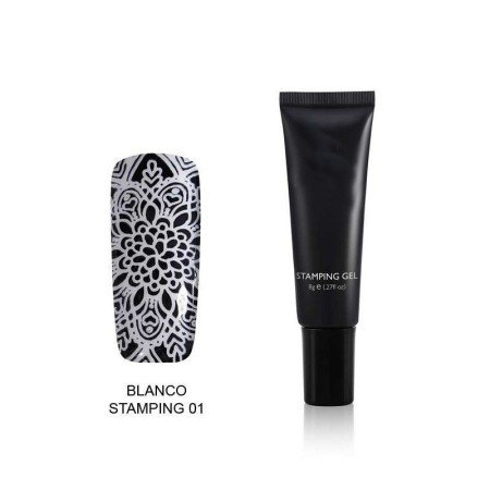 Stamping Gel 10ml BLANCO, alta pigmentación y durabilidad