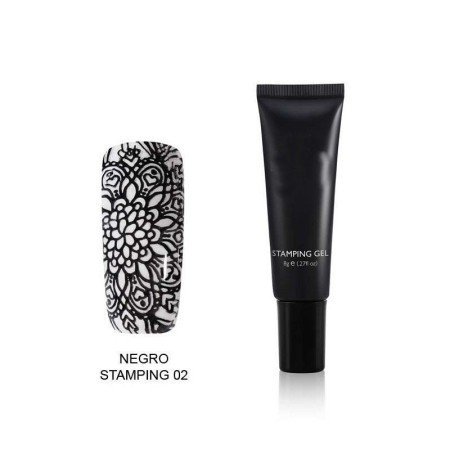 Stamping Gel Negro 10ml - XGEL