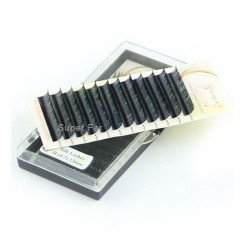 Pestañas Pelo a Pelo 12mm Curva C, Korea Silk